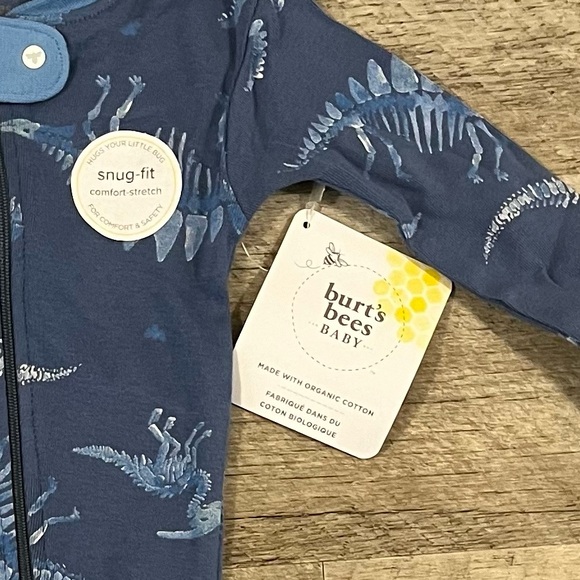 Burt’s Bee Baby Footie - Picture 2 of 2
